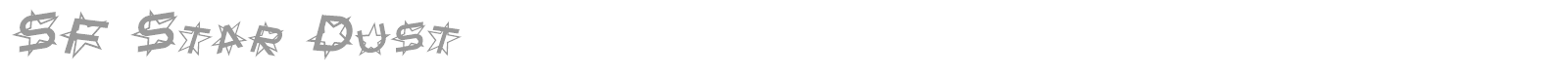 SF Star Dust font preview